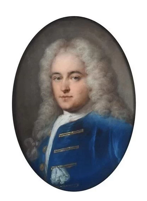 Ritratto di Thomas Chase con un cappotto blu